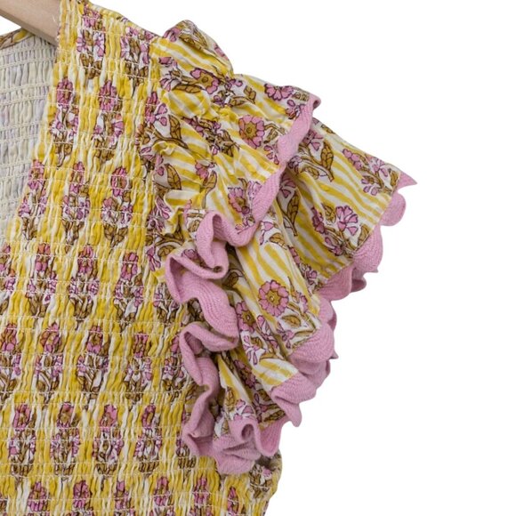 Yellow and Pink Floral Dress - Picture 10 of 12